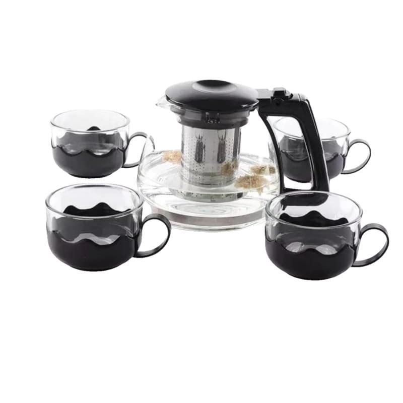 5-Piece Glass Tea Set