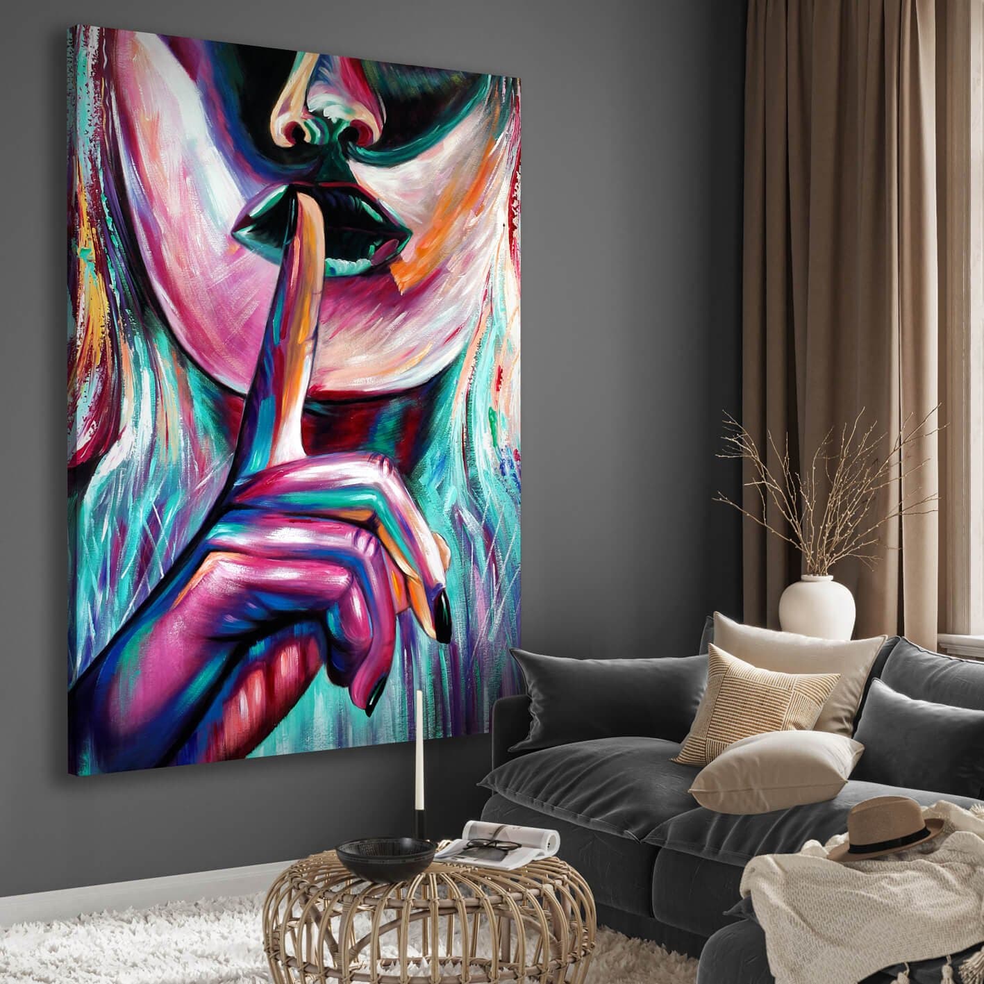 Multi-Colour Wall Art Tableau LR-6715