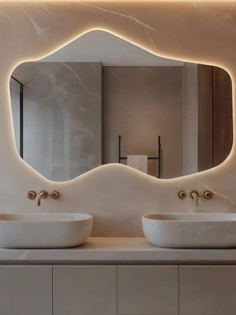LED Wavy Bathroom Mirror LRM-0131