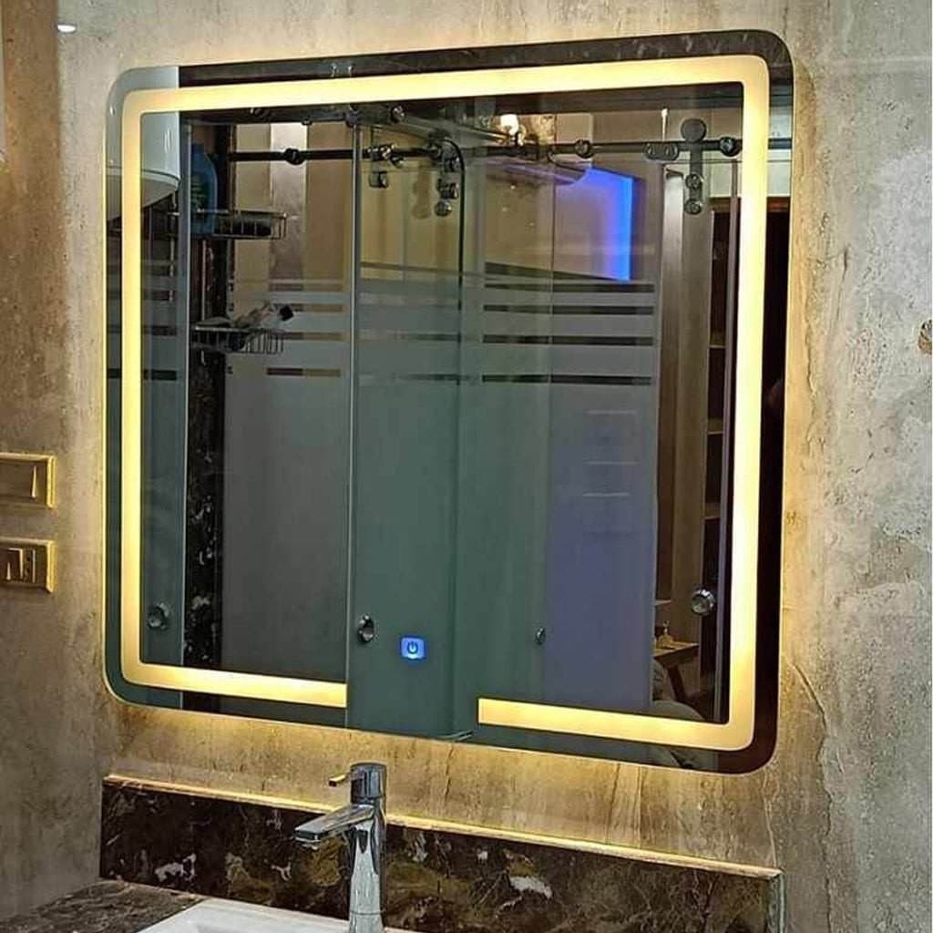LED Illuminated Square Bathroom Mirror LR-5737