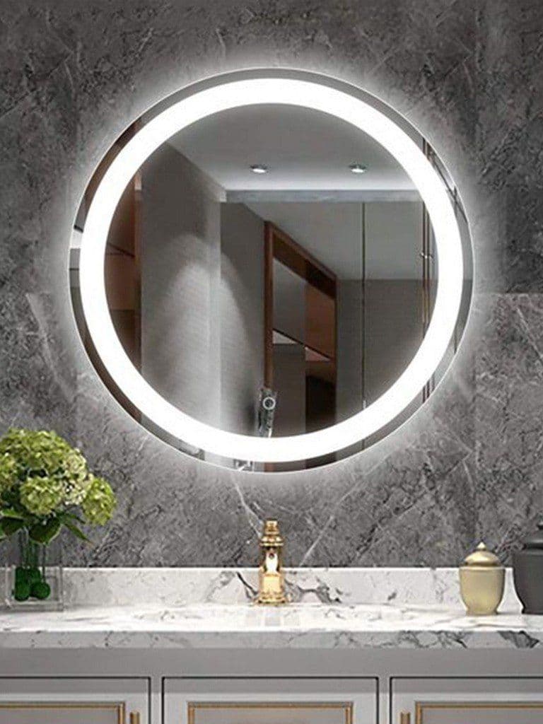Silver Glass Bathroom Mirror LRM-WC13-80