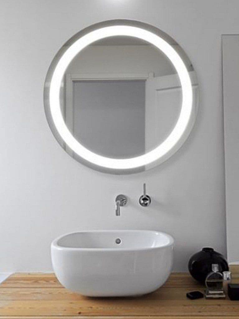 Silver Glass Bathroom Mirror LRM-WC14-60