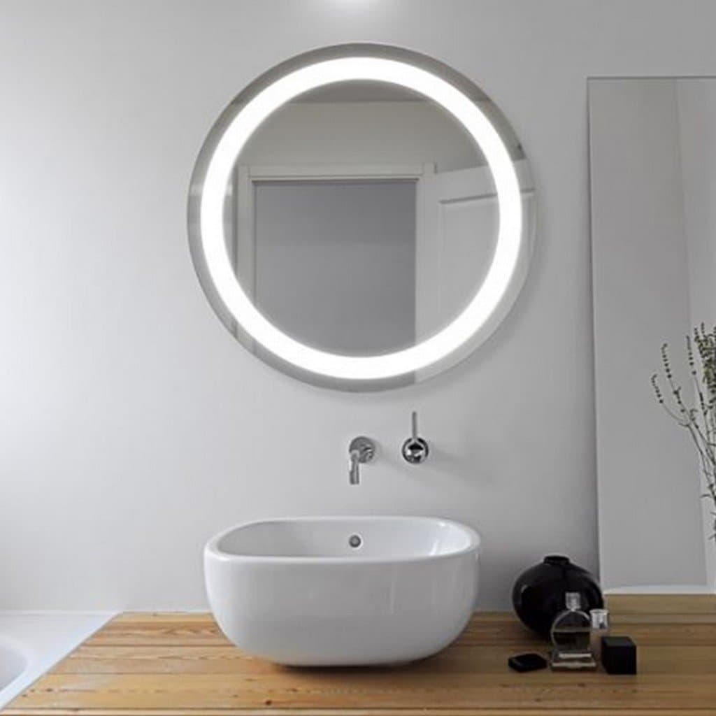 Silver Glass Bathroom Mirror LRM-WC14-60