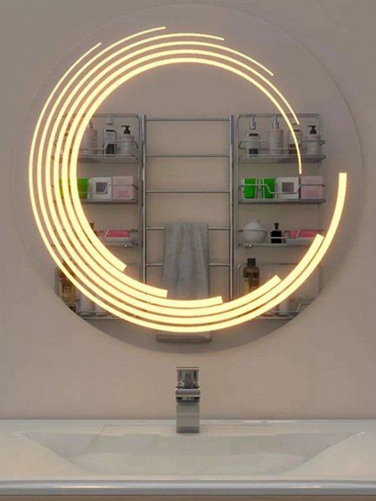 Silver Glass Bathroom Mirror LRM-WC15-70