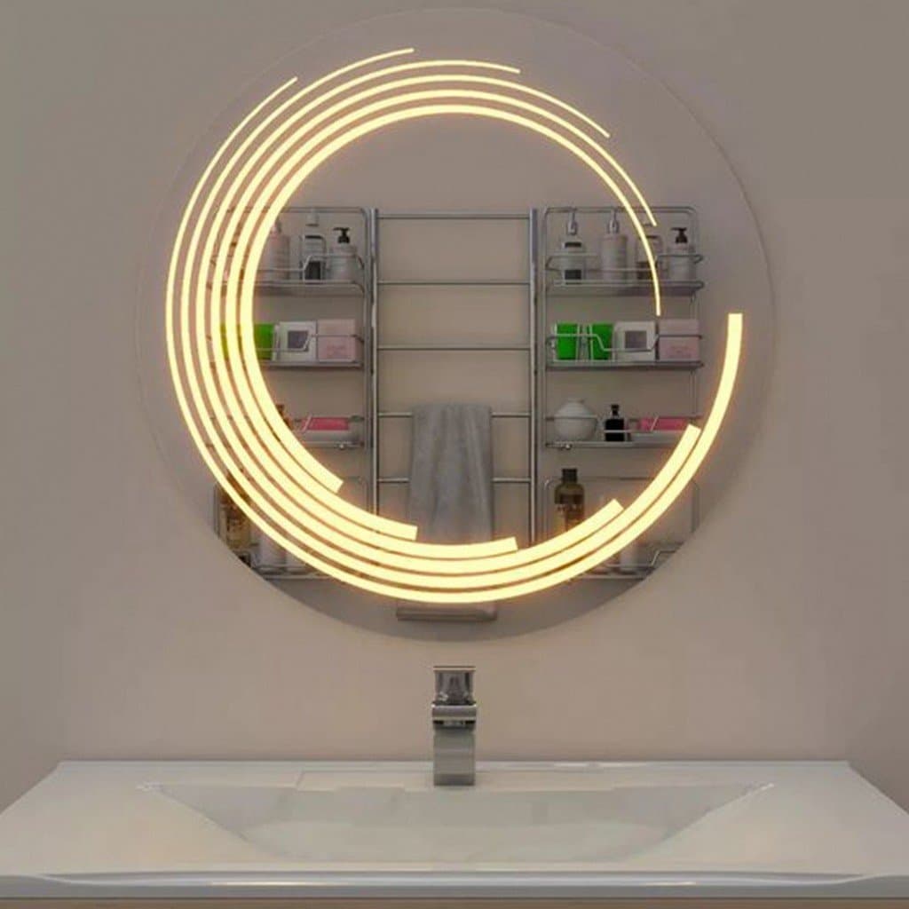 Silver Glass Bathroom Mirror LRM-WC15-70