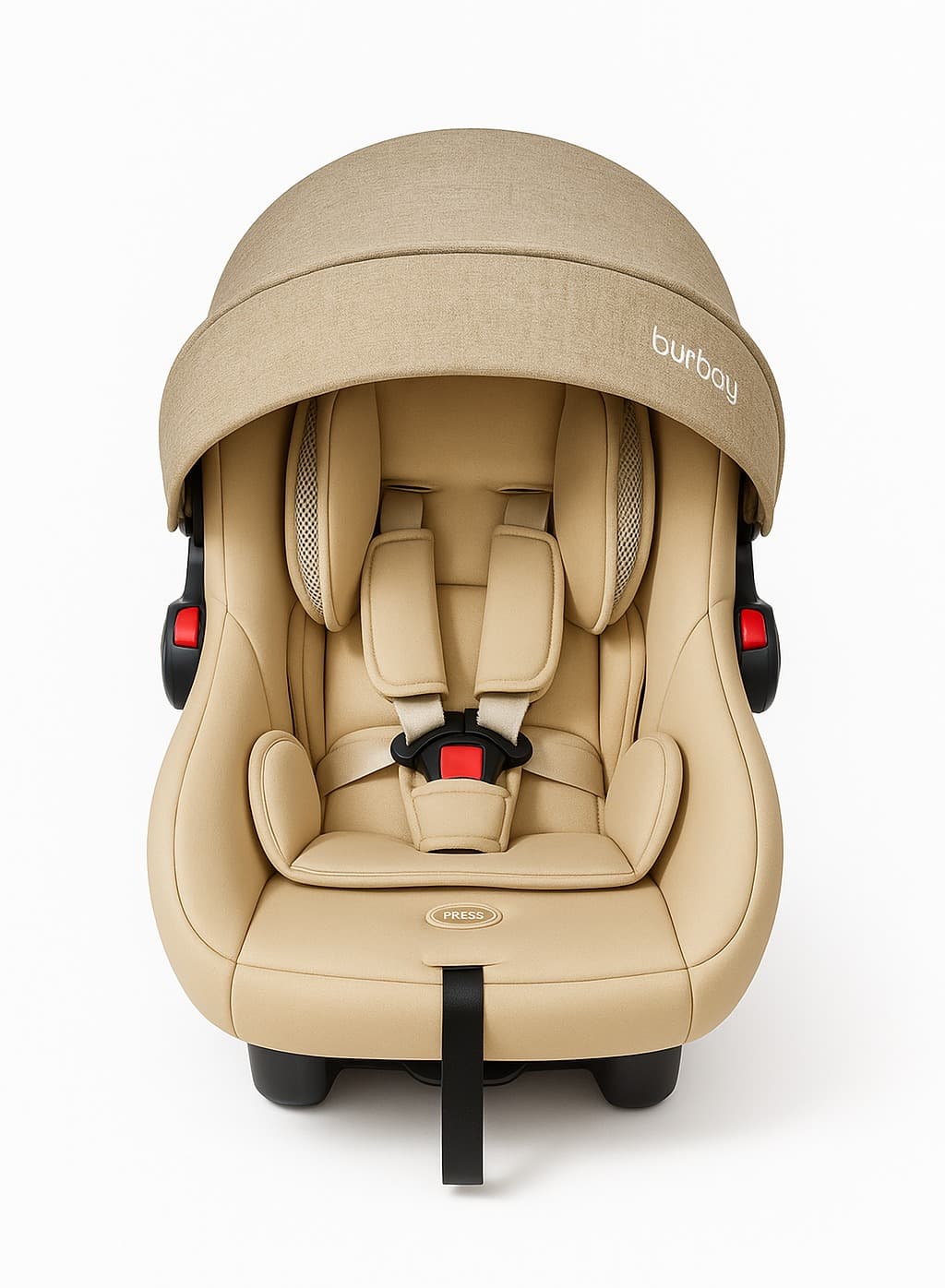 Burbay stage 1 infant car seat DM048, beige — group 0+ rear-facing