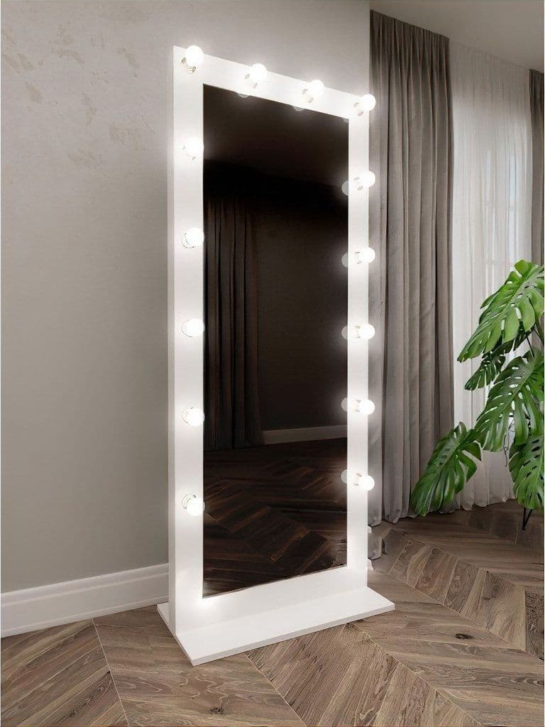 Wall Mirror With Wooden Base LR-3291