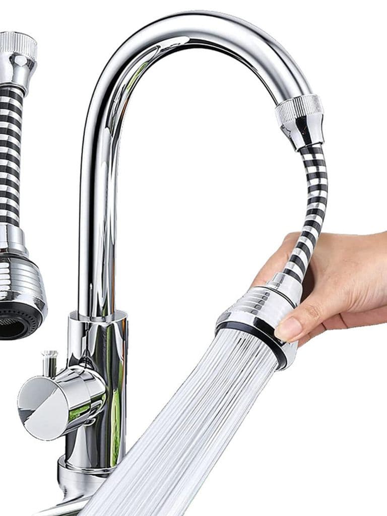 Generic 360 Degree Rotatable Kitchen Faucet Sprayer Anti-Splash Water Saving Stainless Steel Basin Nozzle