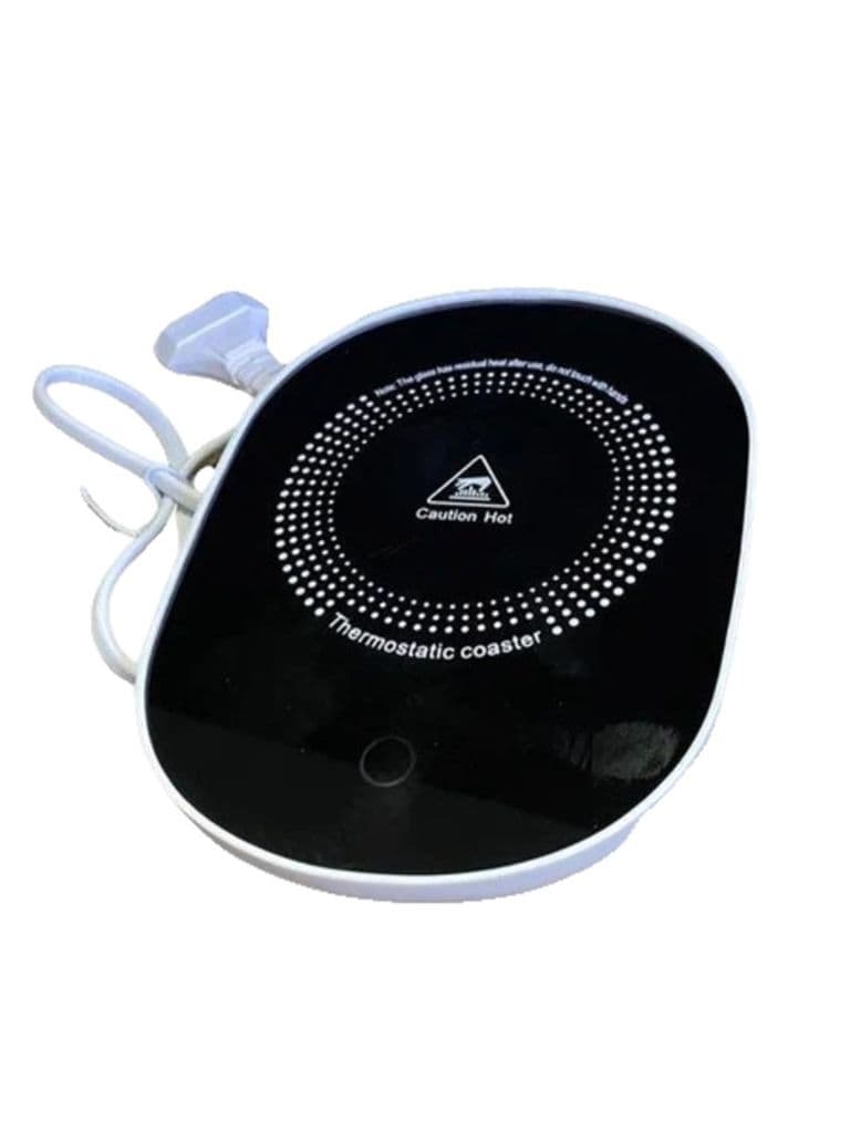 Generic Automatic USB Cup Heating Base with 3 Temperature Speeds Black for Milk and Coffee