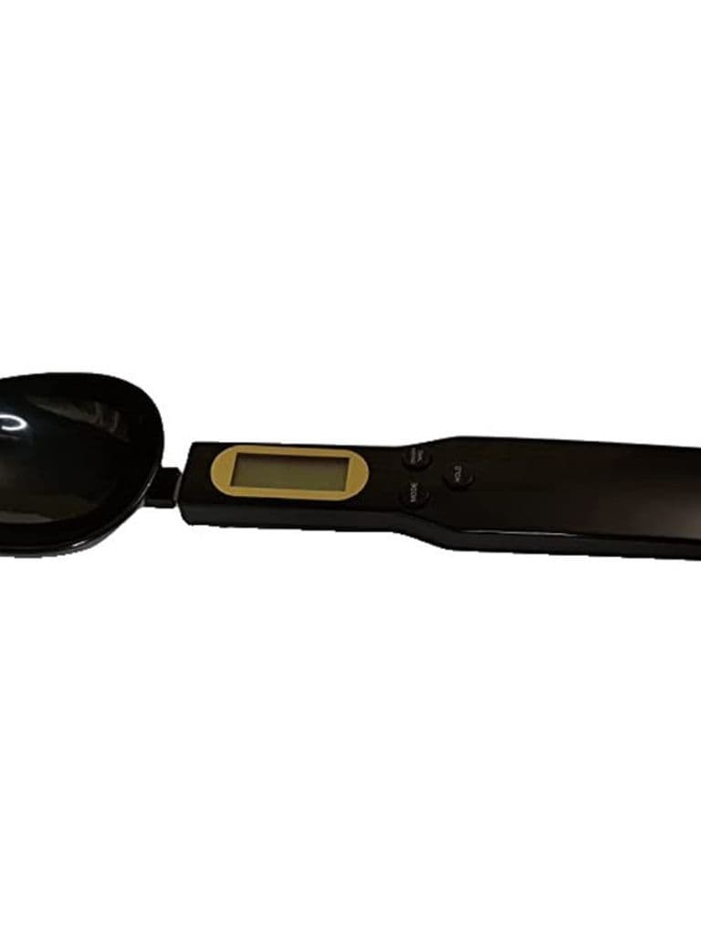 Generic Digital Measuring Spoon Scale High Precision 500g Capacity for Spices and Flour Black Plastic