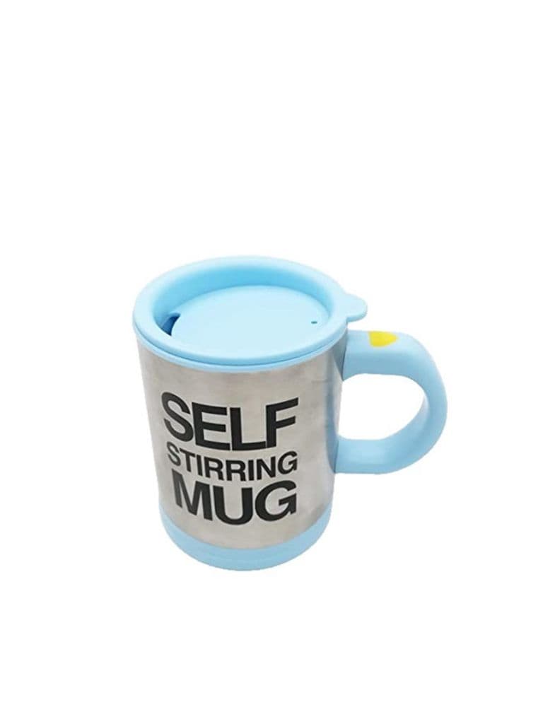 Generic Self-Stirring Electric Coffee Mug Stainless Steel Light Blue 350ml