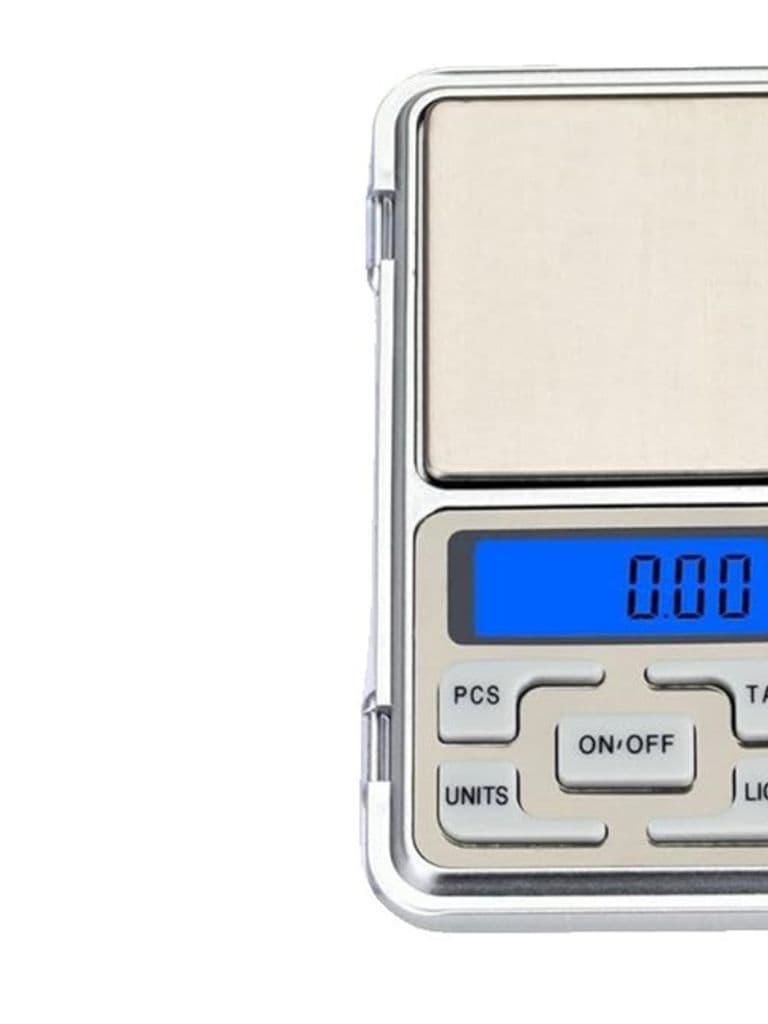 Husiwi Micro Digital Pocket Scale 100g Capacity 0.01g Precision Small Electronic Kitchen Coffee Scale White