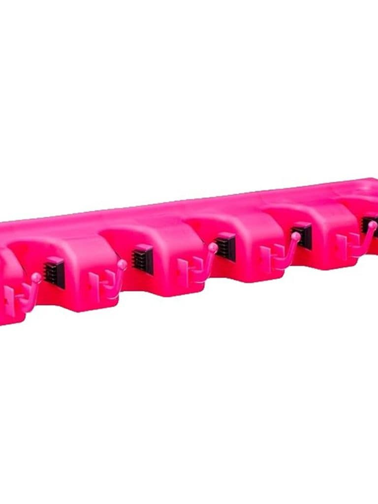 Plastic Eye 5 Broom Holder (40.5 * 6 * 9cm) - Black * Fuchsia